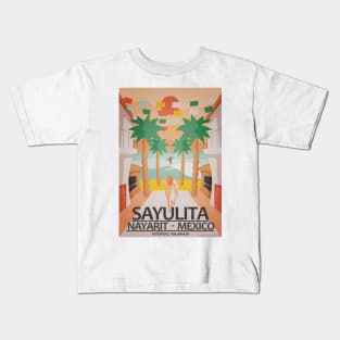 Sayulita Nayarit Mexico Kids T-Shirt